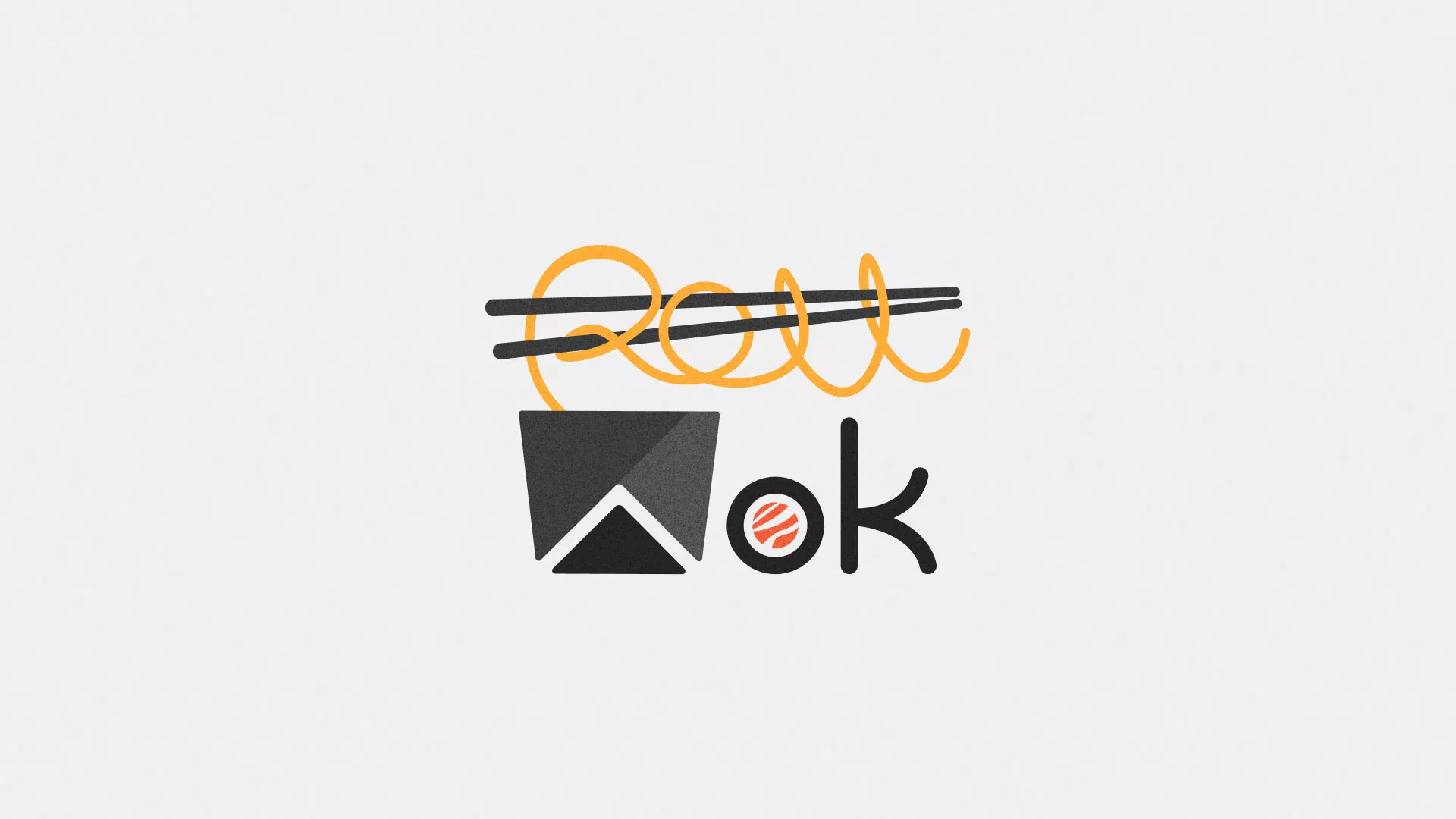 Разработка логотипа суши-бара «Roll Wok Club» в Арзамасе